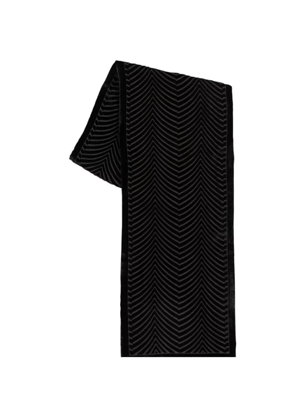 RALPH LAUREN velvet burnout silk women's scarf wrap - Black